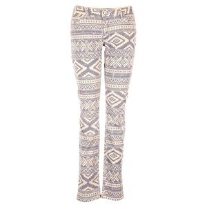 O2 Denim Aztec Geometric Skinny Jeans Women’s 29 Boho Print Made in USA Stretch